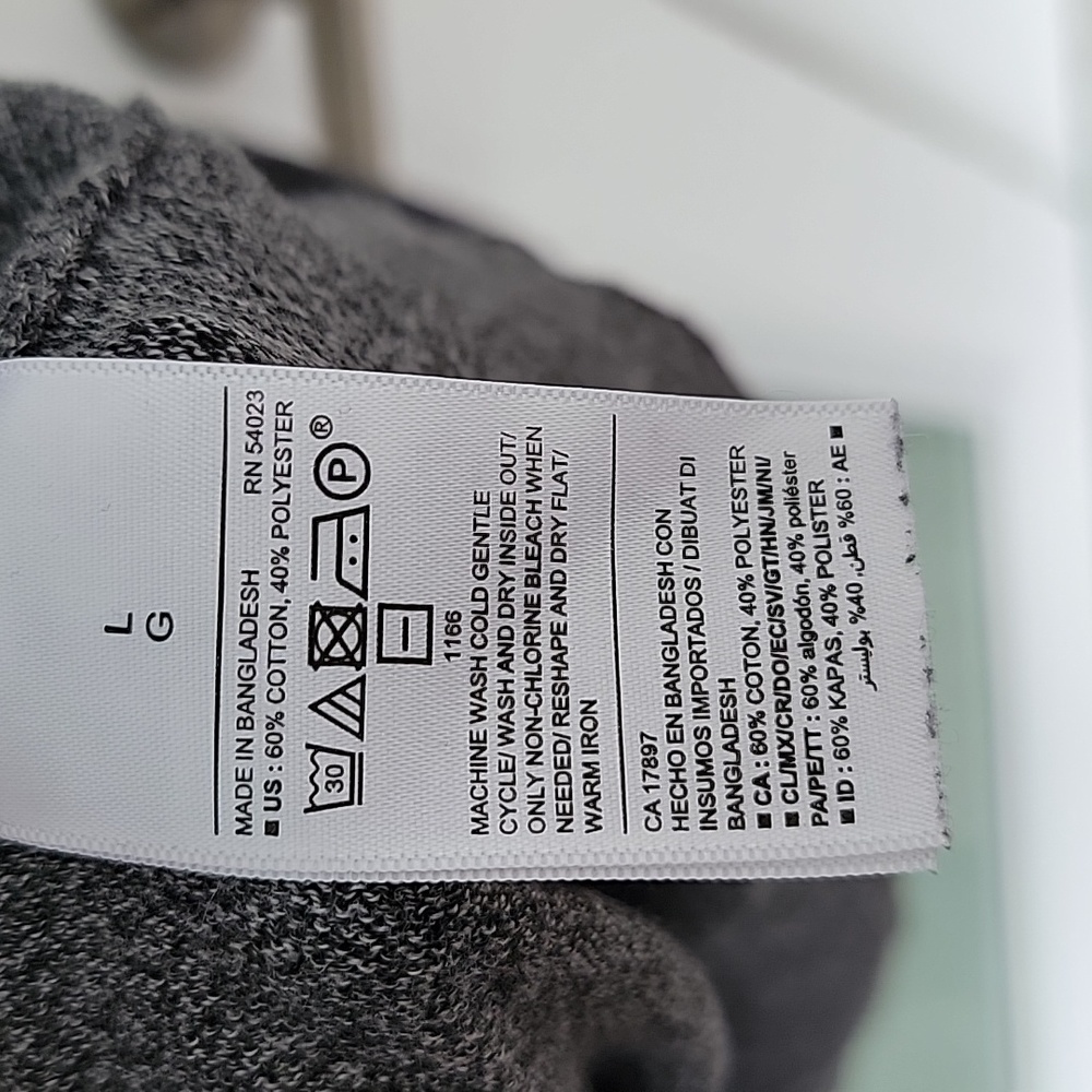Old Navy Cotton Blend Sweater Sz L Neutral Basic Closet Staple - Picture 3 of 8